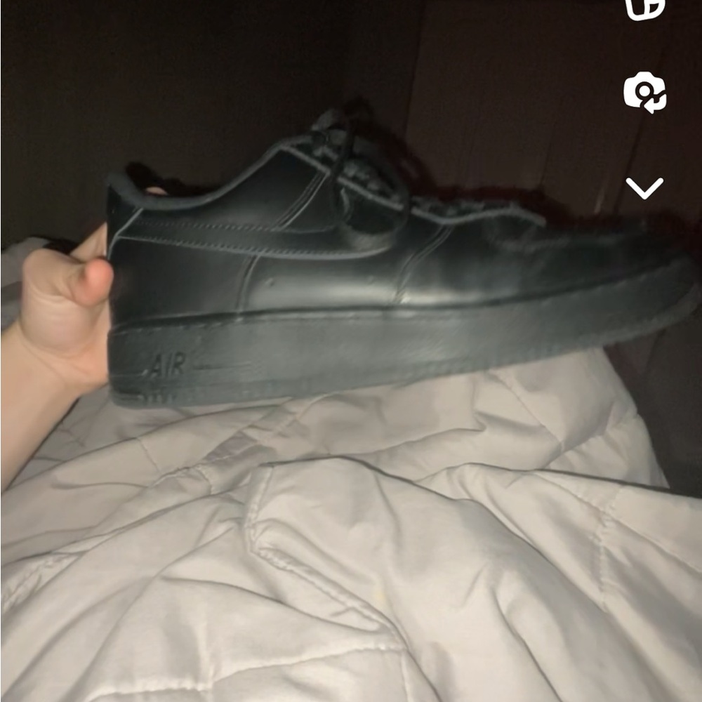 Nike men black air force 1 size 10